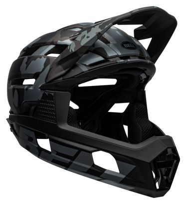 Casque avec Mentonnière Amovible BELL Super Air R Mips Noir Camo