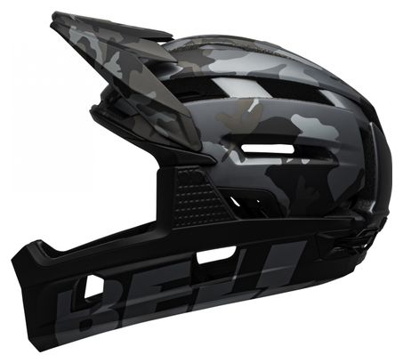 BELL Super Air R Mips Removable Chinstrap Helm Black Camo 2022