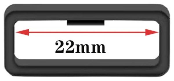 Lot de 2 boucles de maintien pour bracelet de montre-22mm