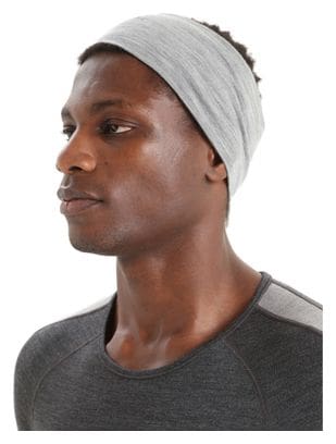 Icebreaker Cool-Lite Flexi Grey Unisex Merino Headband