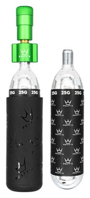 Peaty's Holeshot MTB Emerald Green CO2 Inflator + 2 CO2 Cartridges (25g)