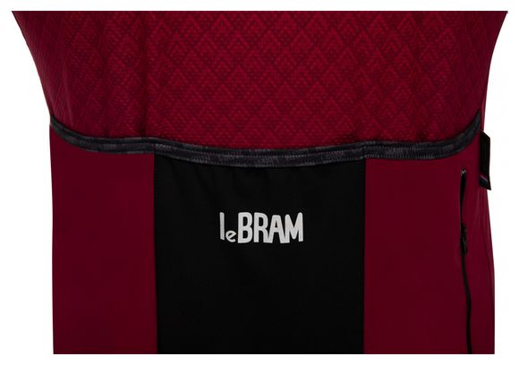 LeBram Korte Mouw Jersey Portillon Bordeaux Slim Fit