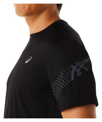 Maillot de manga corta Asics Run Icon Negro Hombre