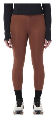 Collant lunghi Salomon SHKout Core marroni da donna