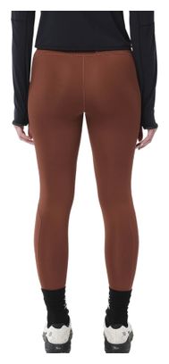Collant lunghi Salomon SHKout Core marroni da donna
