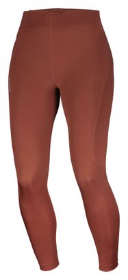 Collant lunghi Salomon SHKout Core marroni da donna