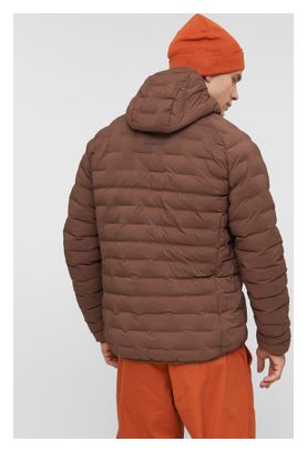 Chaqueta acolchada Mammut Sender con capucha, marrón, para hombre