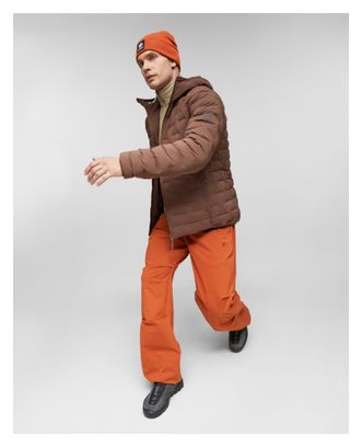 Chaqueta acolchada Mammut Sender con capucha, marrón, para hombre