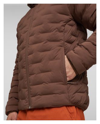 Chaqueta acolchada Mammut Sender con capucha, marrón, para hombre