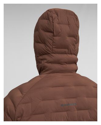 Chaqueta acolchada Mammut Sender con capucha, marrón, para hombre