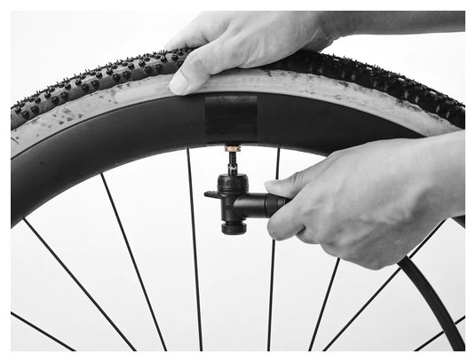 Kit Topeak TurboFlow Valve Combo con RapidHead Nero