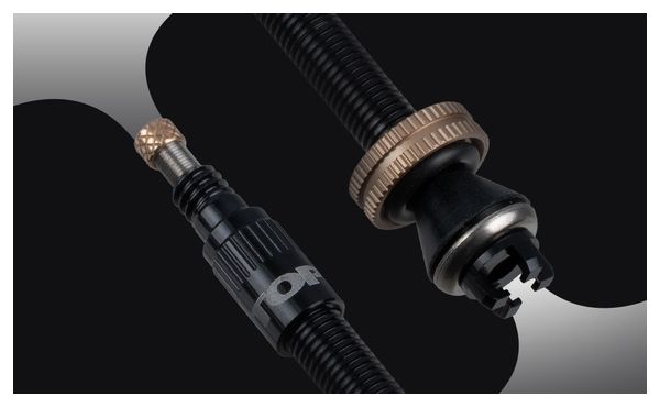 Kit Topeak TurboFlow Valve Combo con RapidHead Nero
