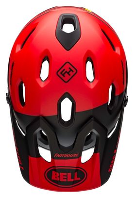 Bell Super DH Mips FastHouse Casco con mento rimovibile Rosso Nero