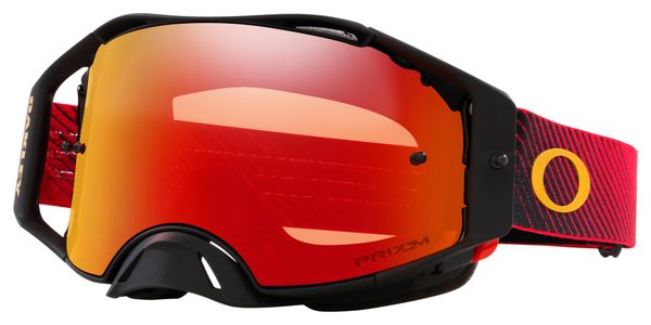 Máscara Oakley Airbrake MX Moto Red Flow / Prizm Mx Torch Iridium / Ref: OO7046-E6