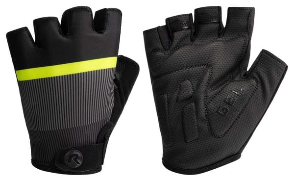 Gants Velo Rogelli Hero II - Homme - Jaune/Gris/Noir