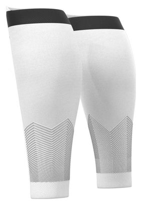 Pair of Compressport R2 v2 Compression Sleeves White