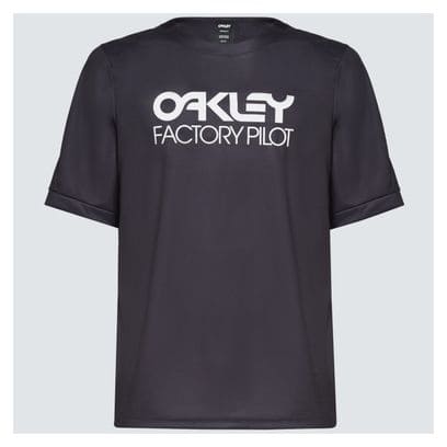 Maillot Manches Courtes Oakley Factory Pilot Mtb Noir