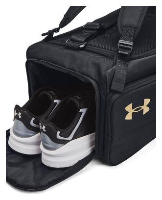 Under Armour Contain Duo Small Sports Bag Black Gold