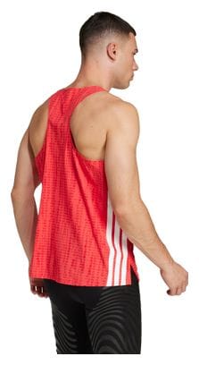 adidas Adizero Tanktop Rot Herren