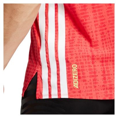 adidas Adizero Tanktop Rot Herren