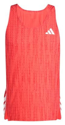 adidas Adizero Tanktop Rot Herren