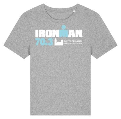 T-Shirt Manches Courtes Ironman 70.3 Rapperswil Gris Femme