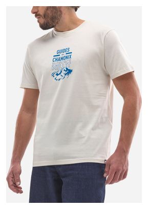 Camiseta Compagnie Des Guides Chamonix Logo Beige Homme
