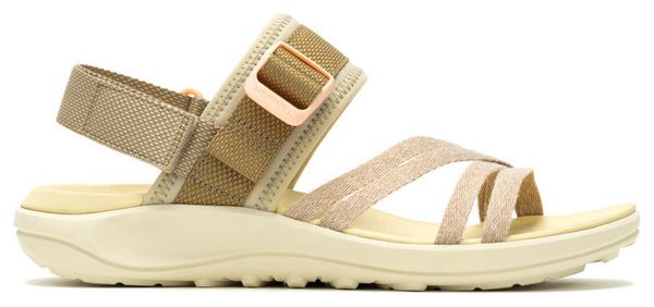Merrell District 4 Backstrap Beige Damessandalen