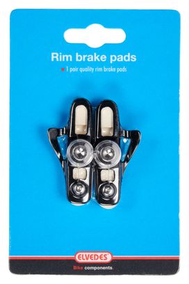 Paire de Patins Elvedes pour Shimano 55 mm Blanc