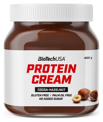 Protein Cream (400g) - Biotech Usa - Chocolat Blanc -  Pâtes à Tartiner Protéinées
