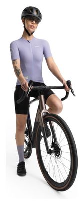 Maillot cyclisme gravel manches courtes femme GM2 Andina Pourpre