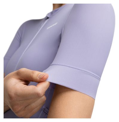 Maillot cyclisme gravel manches courtes femme GM2 Andina Pourpre