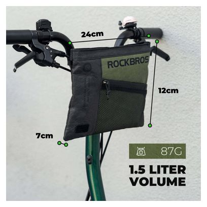 Sacoche de Guidon Vélo 1 5 L – Convertible en Sac Bandoulière