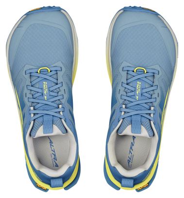 Altra Lone Peak 9+ Trail Running Shoes, Blue/Yellow, Women's