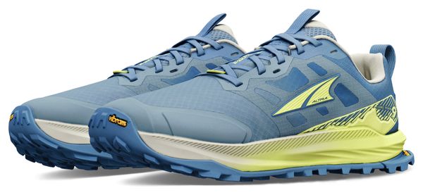Altra Lone Peak 9+ Trail Running Shoes, Blue/Yellow, Women's