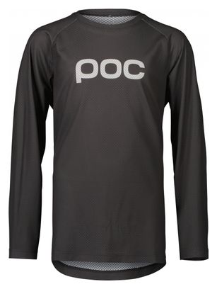 POC Essential MTB Long Sleeve Jersey for Kids Dark Grey Alltricks