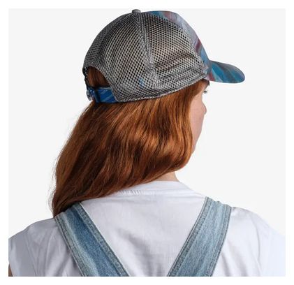 Unisex Buff Pack Trucker Cap Grey/Blue/Red