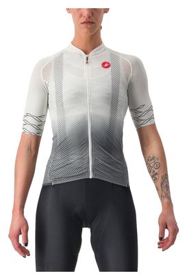 Maillot de manga corta Castelli Climber's 2.0 para mujer Blanco Marfil