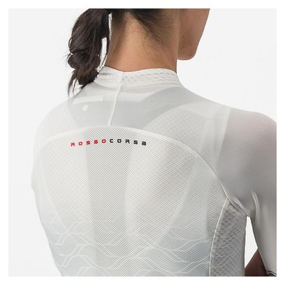 Maillot Manches Courtes Femme Castelli Climber's 2.0 Blanc Ivoire
