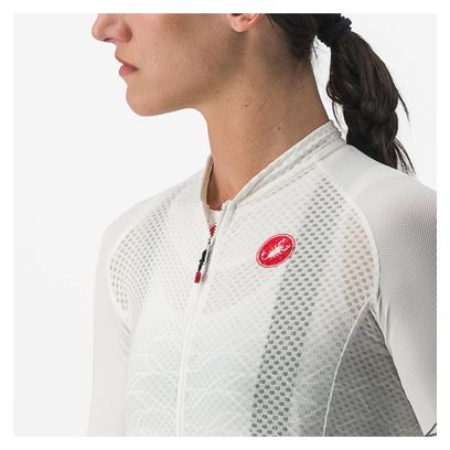 Maillot Manches Courtes Femme Castelli Climber's 2.0 Blanc Ivoire