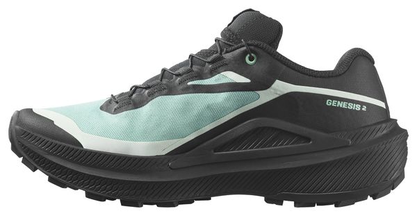 Salomon Genesis 2 GTX Women's Trail Running Shoes - Green/Black