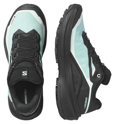 Salomon Genesis 2 GTX Women's Trail Running Shoes - Green/Black