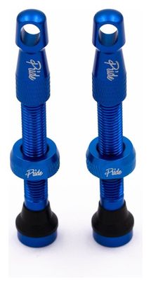 Válvulas Tubeless Pride Racing 44MM Azul