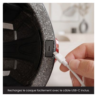 Casque vélo adulte R2B éclairage LED - Casque vélo Dames / Hommes Vélo électrique