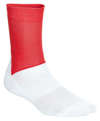 Poc Essential Road Socks Prismane Red Hydrogen White