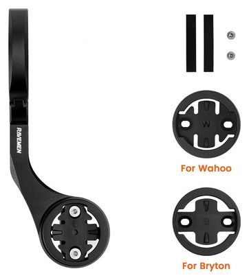 Support Guidon Déporté Ravemen AOM02 Compatible avec Garmin / Wahoo / Bryton