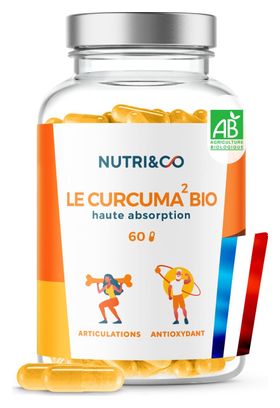 CURCUMA BIO BREVETE HAUTE ABSORPTION - CONFORT ARTICULAIRE - 60 GELULES