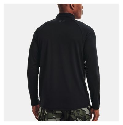 Camiseta de manga larga de 1/2 cremallera Under Armour Tech 2.0 Black para hombre