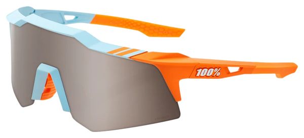 100% Speedcraft XS Soft Tact Two Tone - HiPER Mirror Silver Lens