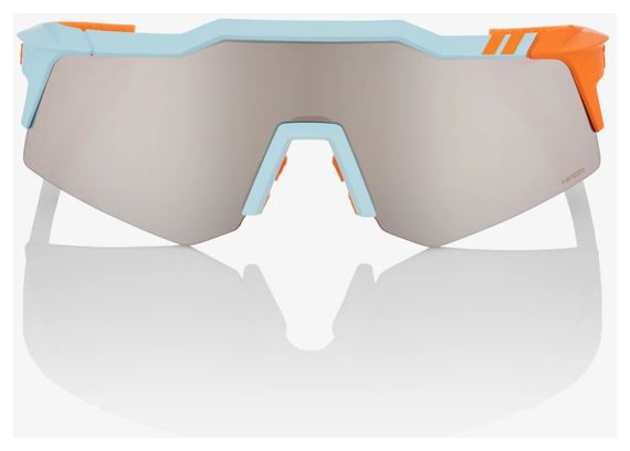 100% Speedcraft XS Soft Tact Two Tone - HiPER Mirror Silver Lens